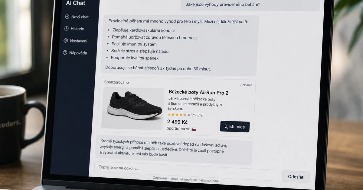 ChatGPT spustilo reklamy i v Česku. Co to znamená a kolik to bude stát?