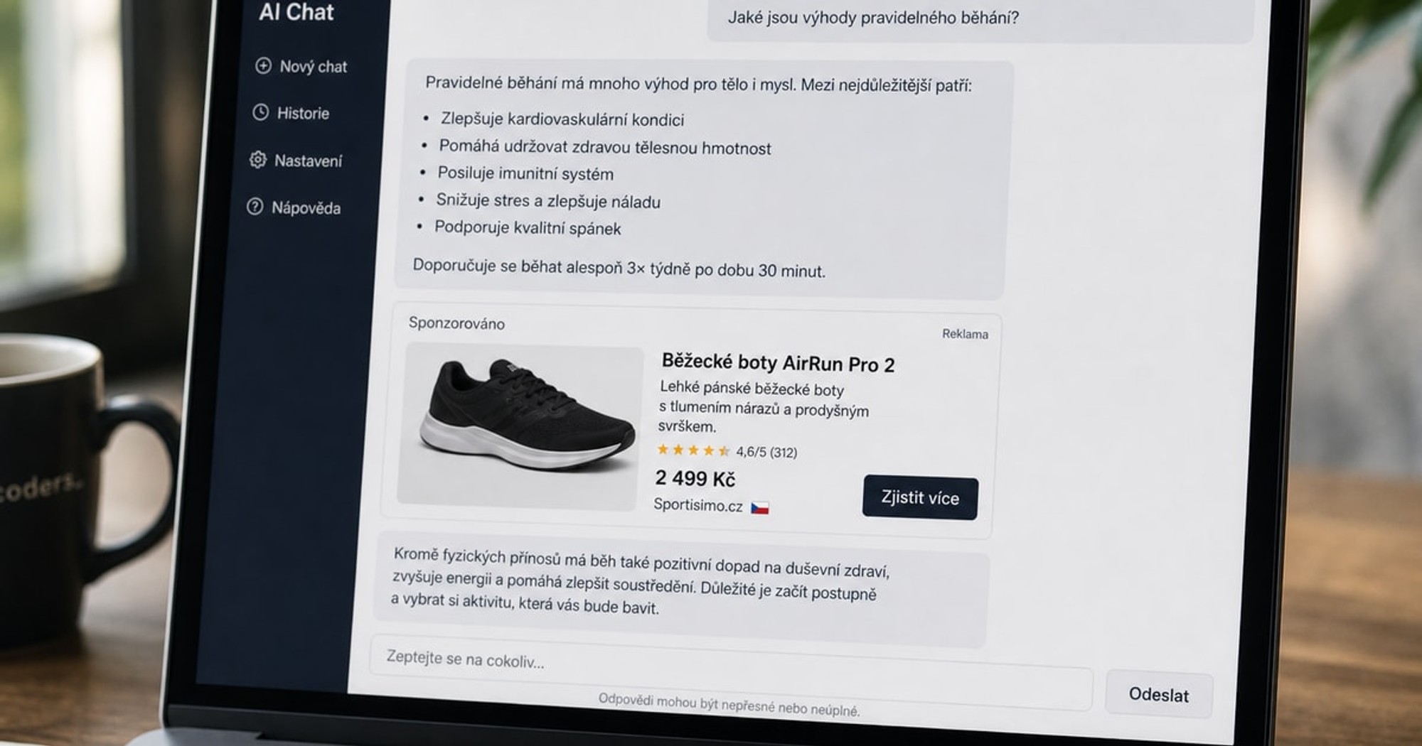 ChatGPT spustilo reklamy i v Česku. Co to znamená a kolik to bude stát?