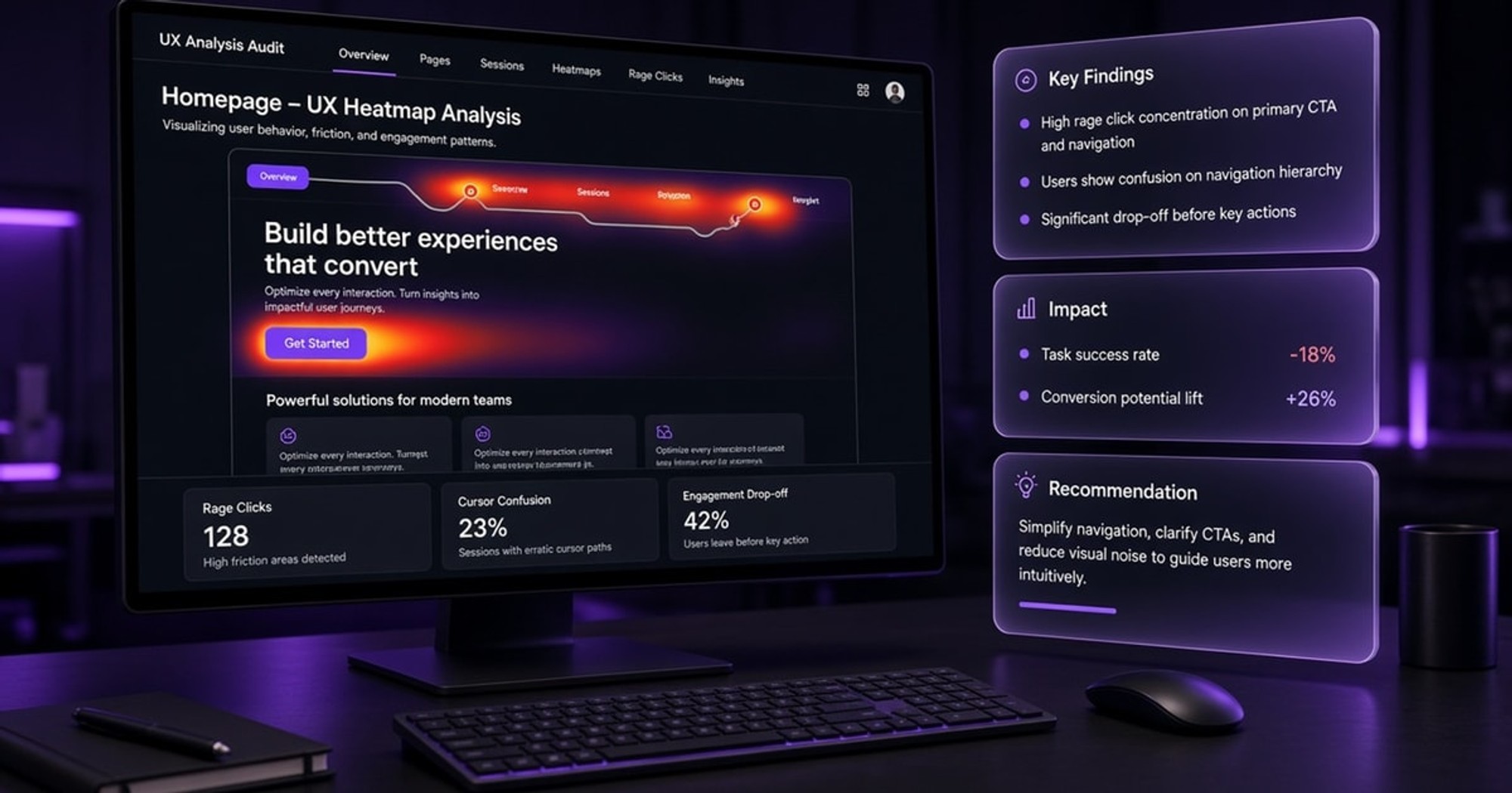 UX analýza a audit webu